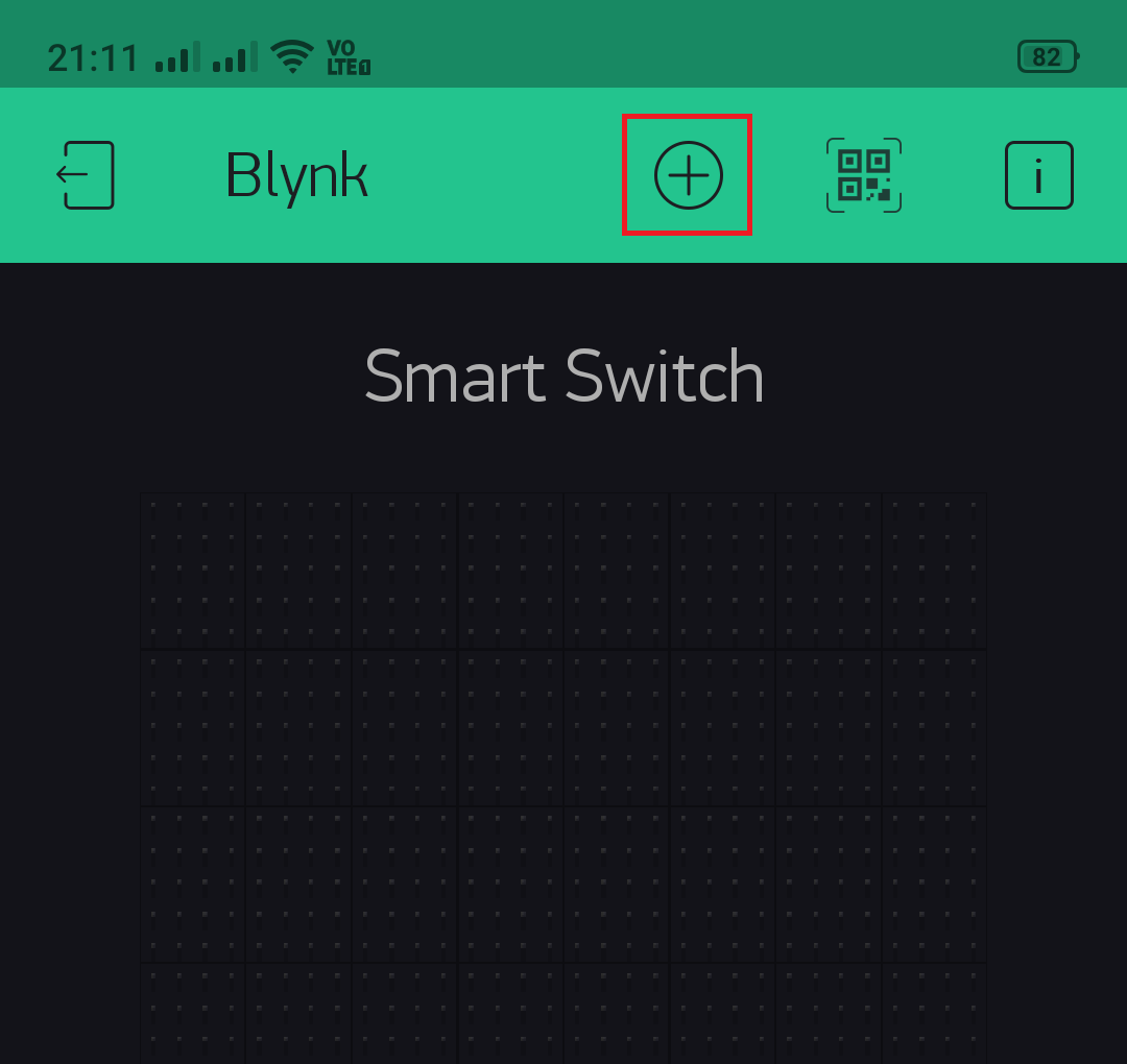 Blynk app config