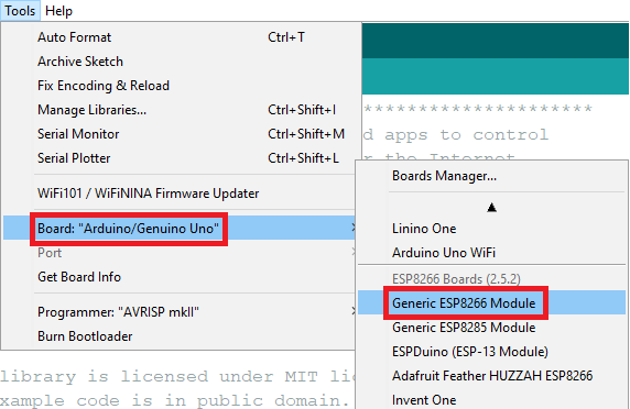 arduino config