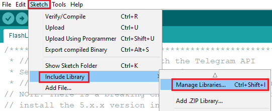 Arduino config