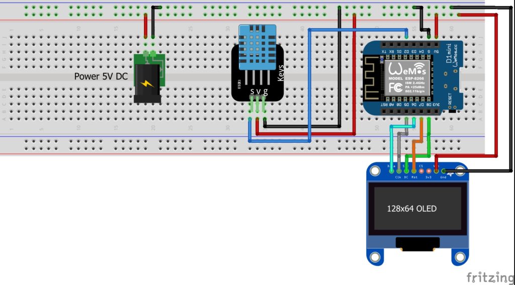 Dht11 Based Temperature Humidity Monitoring Iot Project Iot Starters 4091