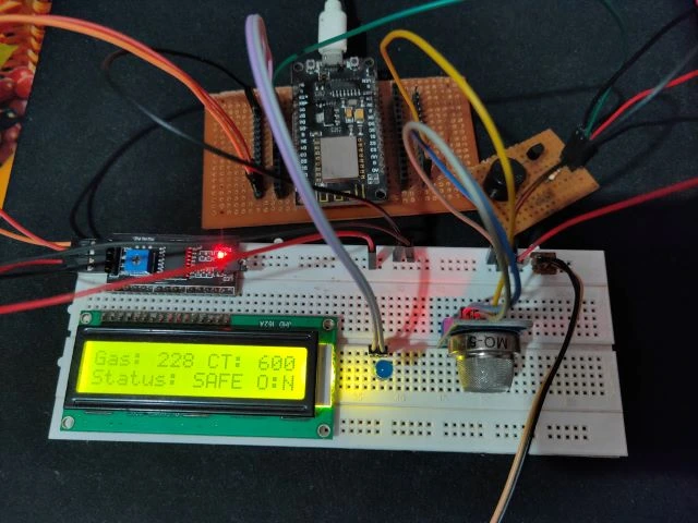 NodeMCU ESP8266 IoT based LPG Gas Leakage Alarm