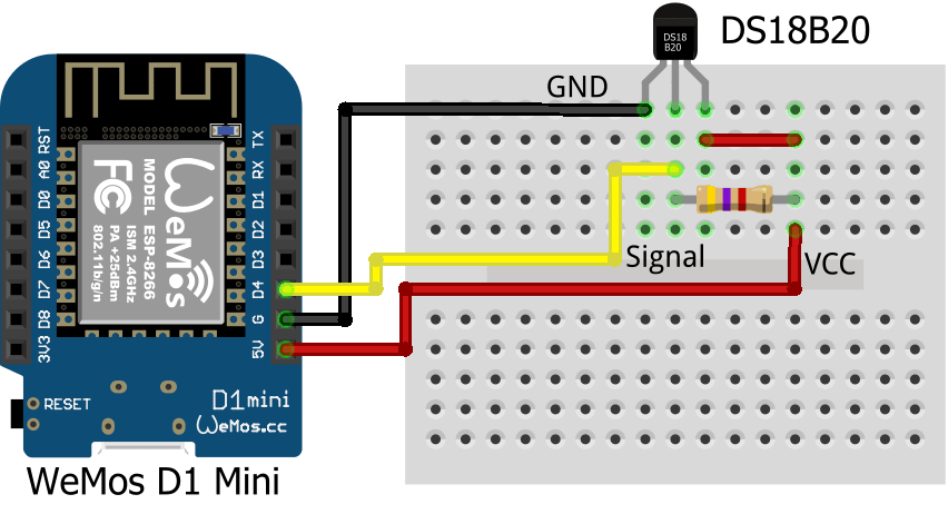 Temperature Monitoring with ESP-DASH Webserver