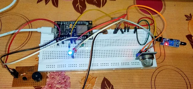 IoT based Fire Security alarm system using NodeMCU