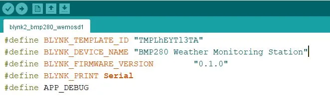 Monitoring Weather Data using BMP280 and Blynk 2.0