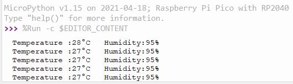 Weather Station with Raspberry Pi PICO and DHT11