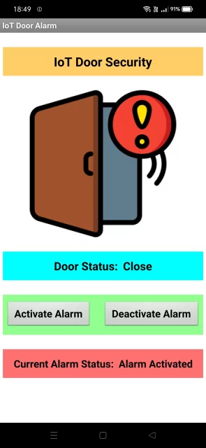 IoT Door Security with custom Android App using Firebase